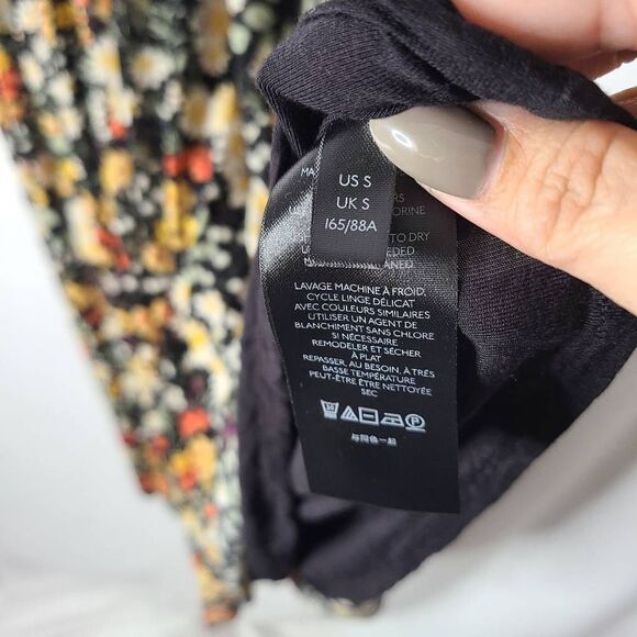 Anthropologie Maeve Omya Floral Smocked Fit and Flare Maxi Dress sz Small - Picture 3 of 5